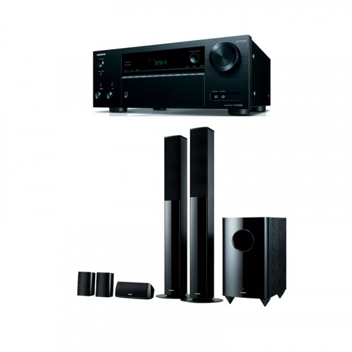 Receiver Onkyo TX-NR555 + Sistem Boxe 5.1 Onkyo SKS-HT728