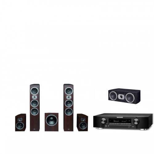 RECEIVER AV MARANTZ NR-1607 + Boxe Heco 202 + Boxe Heco 702 + Boxe centru Heco Center 102 + Subwoofer Heco Victa Prime Sub 252A