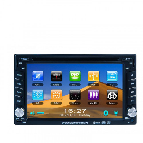 NAVIGATIE 2DIN DVD AUTO GPS CARKIT USB NAVD-6205