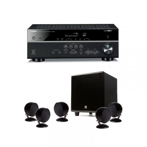 Receiver Yamaha MusicCast RX-V483 + Sistem boxe 5.1 MOREL BEAT-X