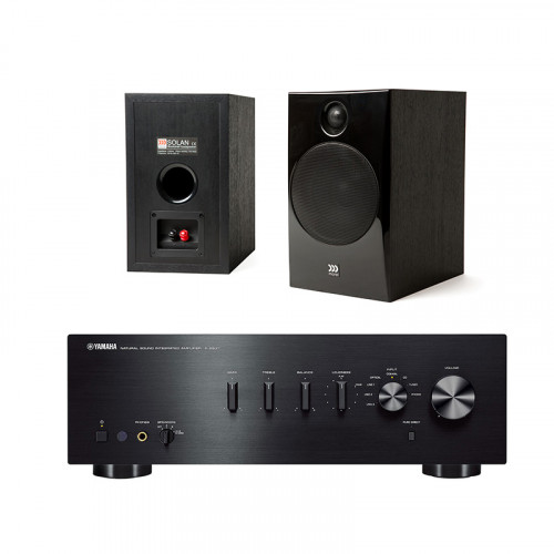 BOXE MOREL SOLAN BOOKSHELF 5B + Amplificator stereo Dac incorporat Yamaha A-S501