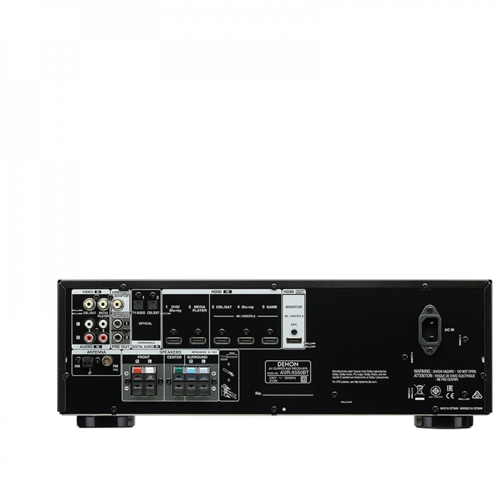 Receiver AV Denon AVRX550BT