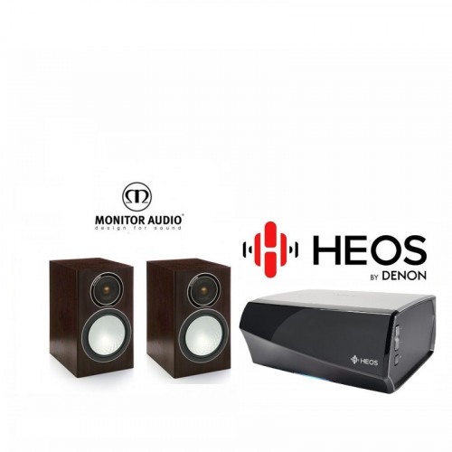 Amplificator Denon Heos Amp + Boxe Monitor Audio Silver 1