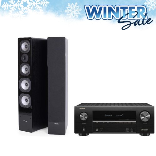 Boxe Podea Dynavoice Challenger M-65 EX V.4 + Receiver AV Denon AVR-X2500H