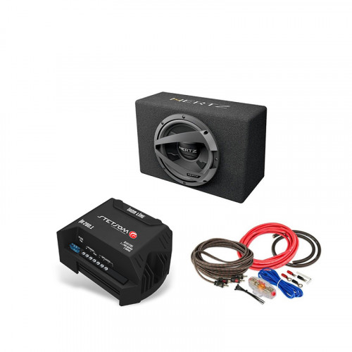 PACHET SUBWOOFER AUTO HERTZ DBX 25.3 + AMPLIFICATOR STETSOM IR 280.1 + KIT DE CABLURI COMPLET
