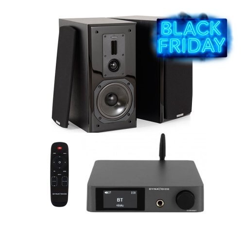 Amplificator stereo Dynavoice CA802BT cu Bluetooth + Boxe Raft Dynavoice Definition DM-6