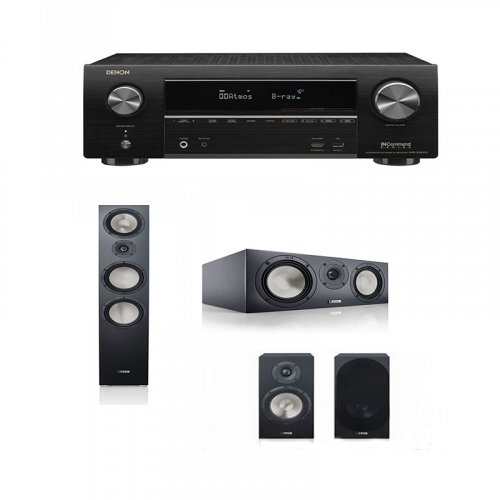 RECEIVER AV DENON AVR-X1600H + Boxe Podea Canton GLE 90 + Boxe Canton GLE 30 + Boxa Centru Canton  GLE 50 Center