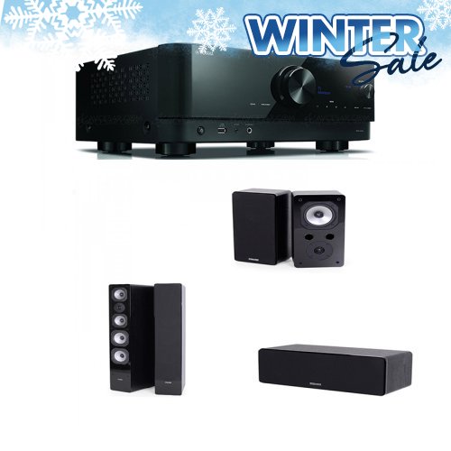 Boxe Podea Dynavoice Challenger M-65 EX V.4 + Boxa Centru DYNAVOICE Challenger C-5 EX (v.4)  + Boxe Raft Dynavoice Challenger S-5 EX V.4 + RECEIVER AV YAMAHA RX-V4A