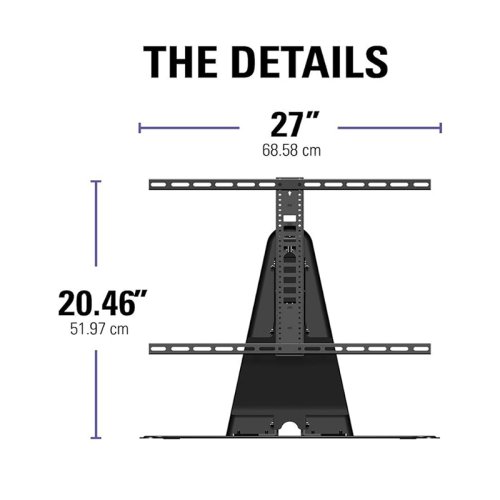 SUPORT TV SANUS WSTV1-B2 Bază TV pivotantă pentru Sonos Playbase, potrivită pentru televizoare de 32-60 cm, neagră