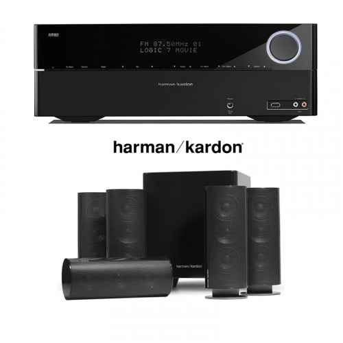 Receiver Harman Kardon AVR 171 + Boxe Harman Kardon HKTS 35