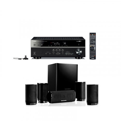Pachet Home Cinema Yamaha Rx-V375+Harman Kardon Hkts 5