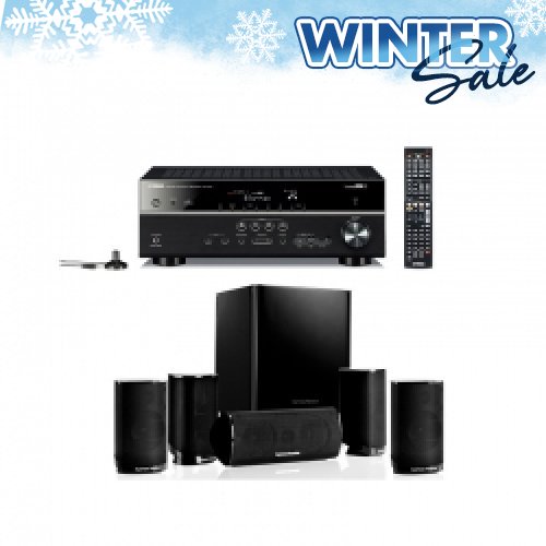 Receiver Yamaha Rx-V377 + Sistem 5.1 boxe Harman Kardon Hkts 5