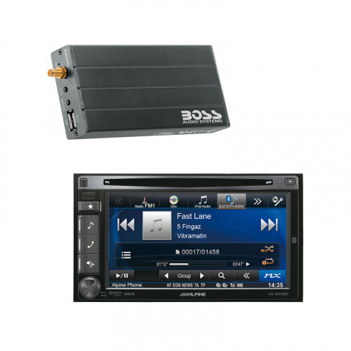 Dvd Alpine IVE-W535BT + Interfata Mirrorlink Boss Audio BVML500
