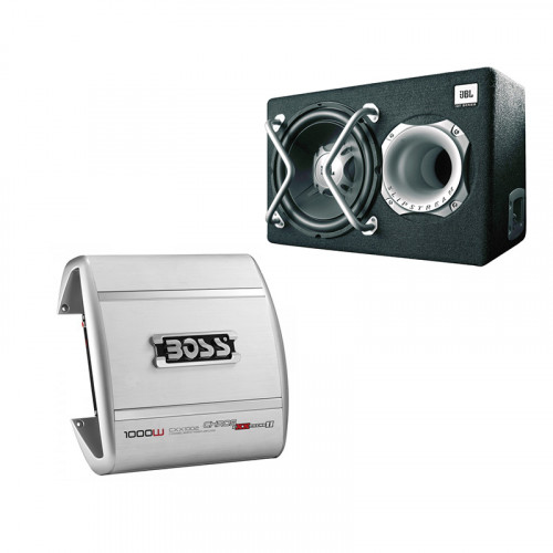 Pachet Bass JBL GT5-1204BP + Boss Audio CXX1002 Chaos Extreme II