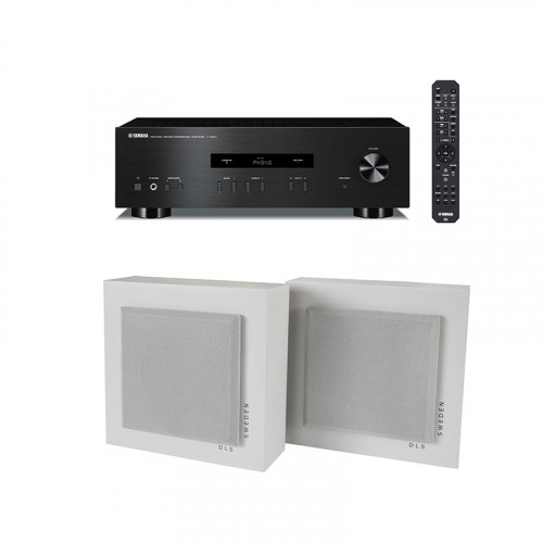 Amplificator Yamaha A-S201 + Boxe perete DLS Flatbox Mini