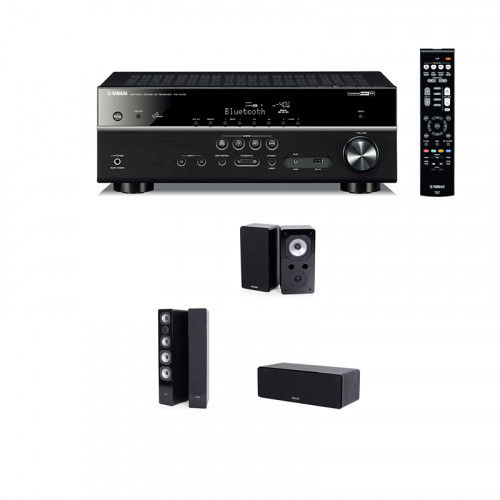 Boxe Podea Dynavoice Challenger M-65 EX V.4 + Boxa Centru DYNAVOICE Challenger C-5 EX (v.4)  + Boxe Raft Dynavoice Challenger S-5 EX V.4 + Receiver AV Yamaha RX-V479