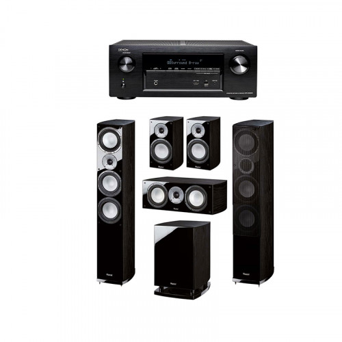 Boxe Magnat Quantum 677 + Boxe Magnat Quantum 673 + Boxa centru Magnat Quantum Center 67 + Subwoofer Magnat Quantum Sub 6725 A + Receiver Denon AVR-X2200W