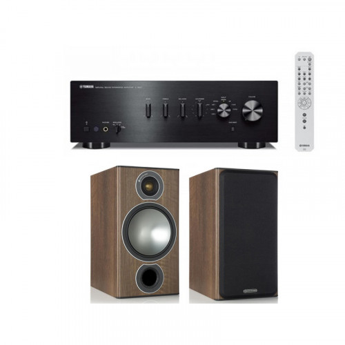 Boxe raft Monitor Audio Bronze 2  + Amplificator stereo Dac incorporat Yamaha A-S501