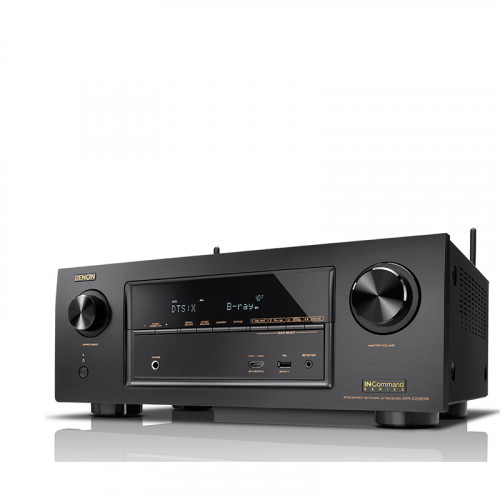 RECEIVER AV 7.2 DENON AVR-X2300W BLACK. WI-FI. AIRPLAY. BLUETOOTH. 4K ULTRA HD. HDCP 2.2